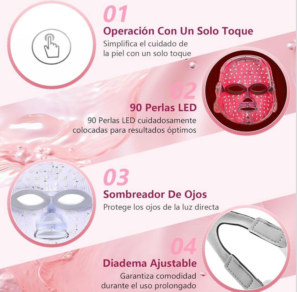 VIORÉ™ Rejuvenecimiento Facial LED 7 en 1