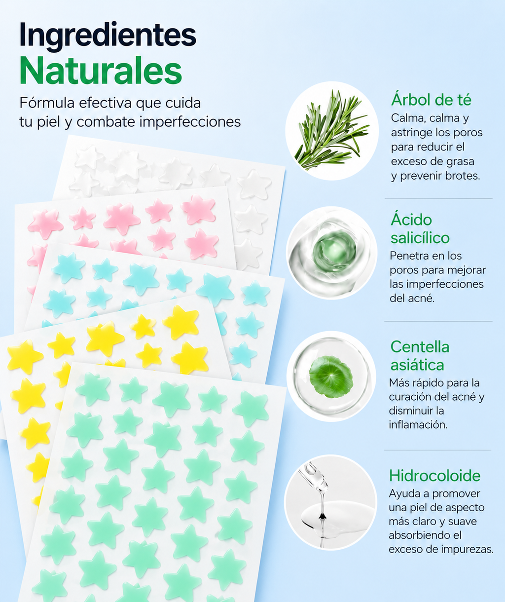 VIORÉ™ Parches Estrella Anti Acné – 120 Piezas