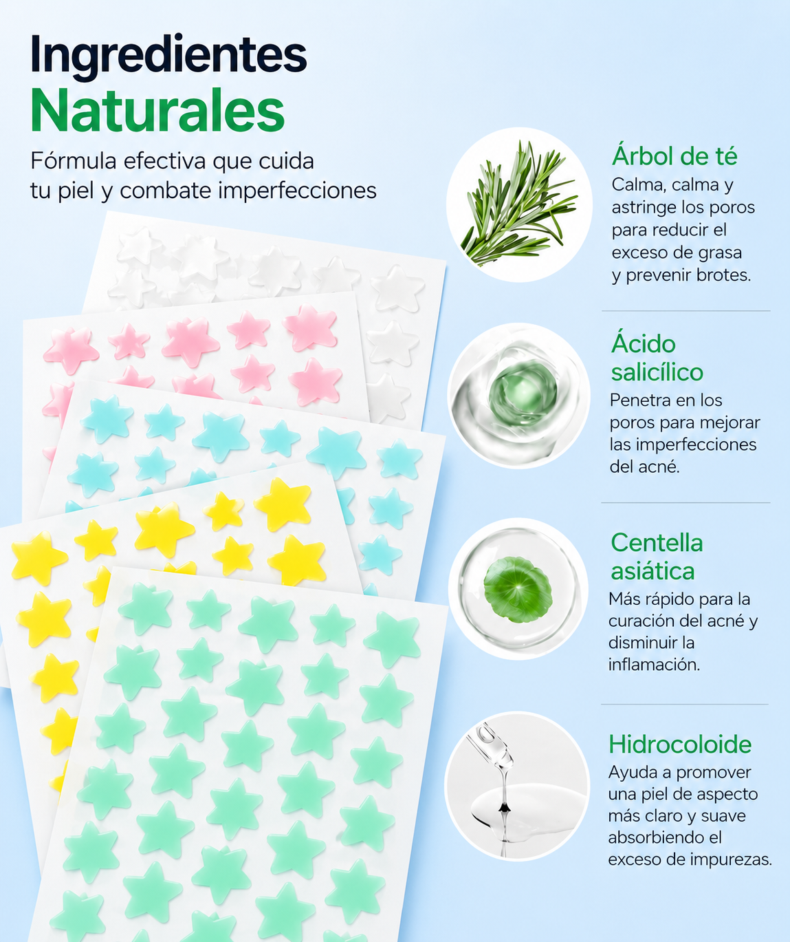 VIORÉ™ Parches Estrella Anti Acné – 120 Piezas
